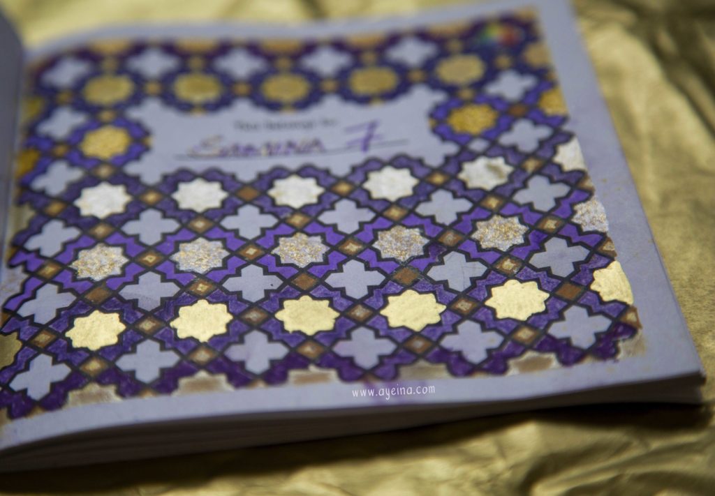 islamic moroccan pattern to color purple and gold ayeina 