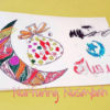 free printable by ayeina eid mubarak card to color for kids