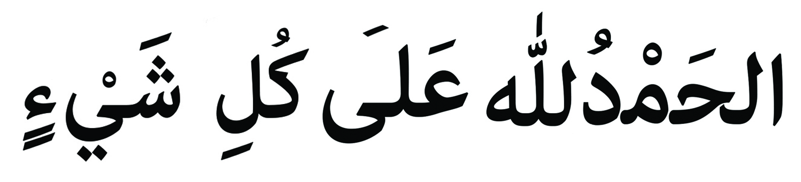 Alhamdulillah ala kulli shaee - Alhamdulillah for everything - arabic gratitude journal by ayeina
