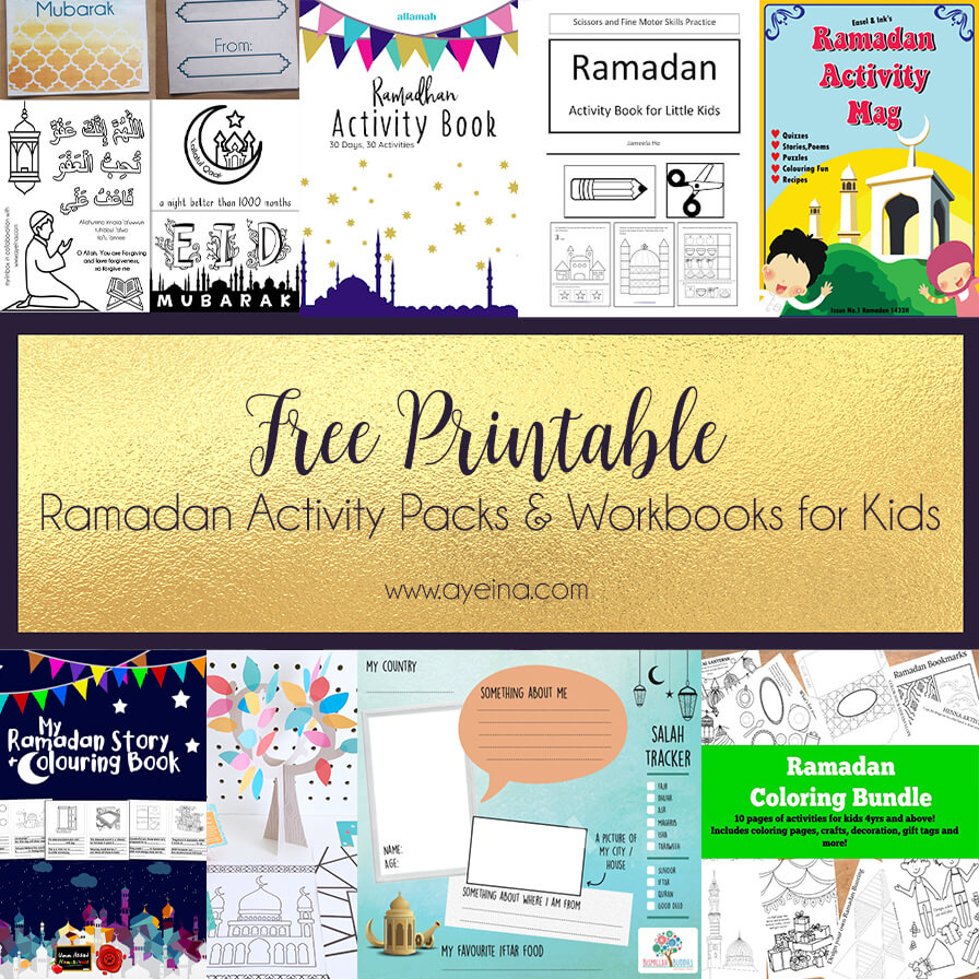 free ramadan activity packs and workbooks for kids