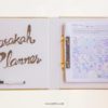 printed pastel planner inside the productivity journal for Muslims (whiteboard binder)