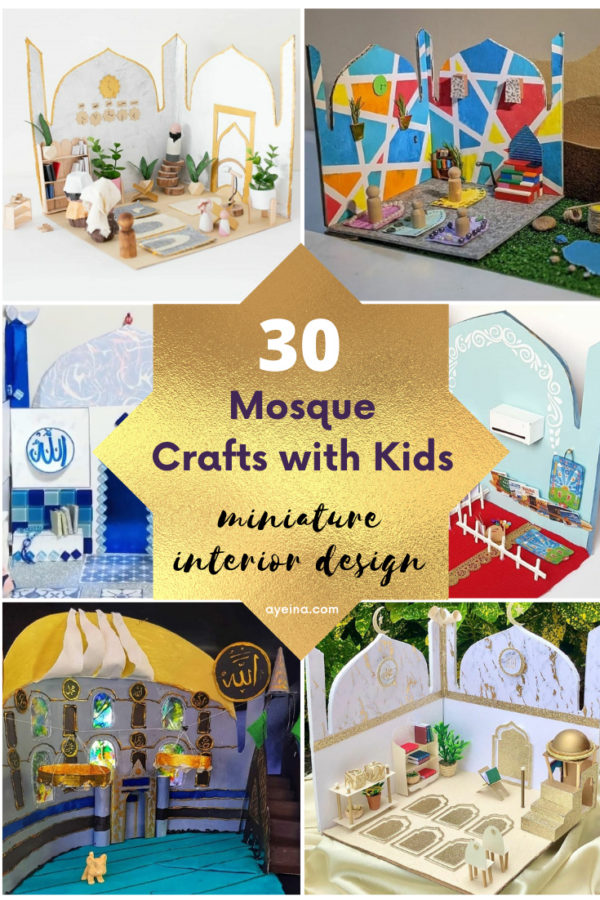 30 Mosque Crafts for Kids (masjid interior design) | AYEINA