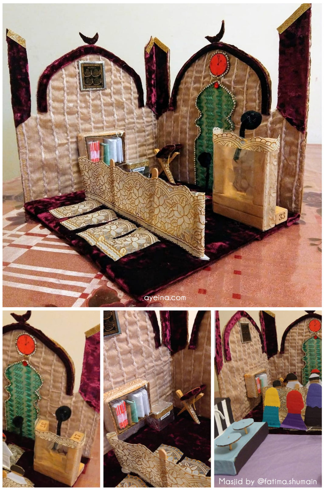 30 Mosque Crafts for Kids (masjid interior design) | AYEINA