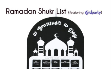 A Hadith A Day (Free Ramadan Printable for a Gratitude Calendar) eid party featured image shukr a day ahadith free printable