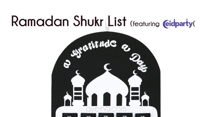 A Hadith A Day (Free Ramadan Printable for a Gratitude Calendar) eid party featured image shukr a day ahadith free printable