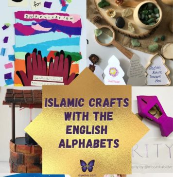26 English Letter Crafts for Muslim Kids
