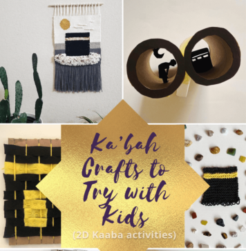 Ka’bah Crafts to Try with Kids (2D Kaaba activities) kabah crafts to do with kids