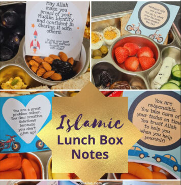 Cute Islamic Lunch Box Notes To Help Your Child Feel Connected To You And Their Faith islamic lunch box notes in healthy food for Muslim kids in stainless steel container with compartments