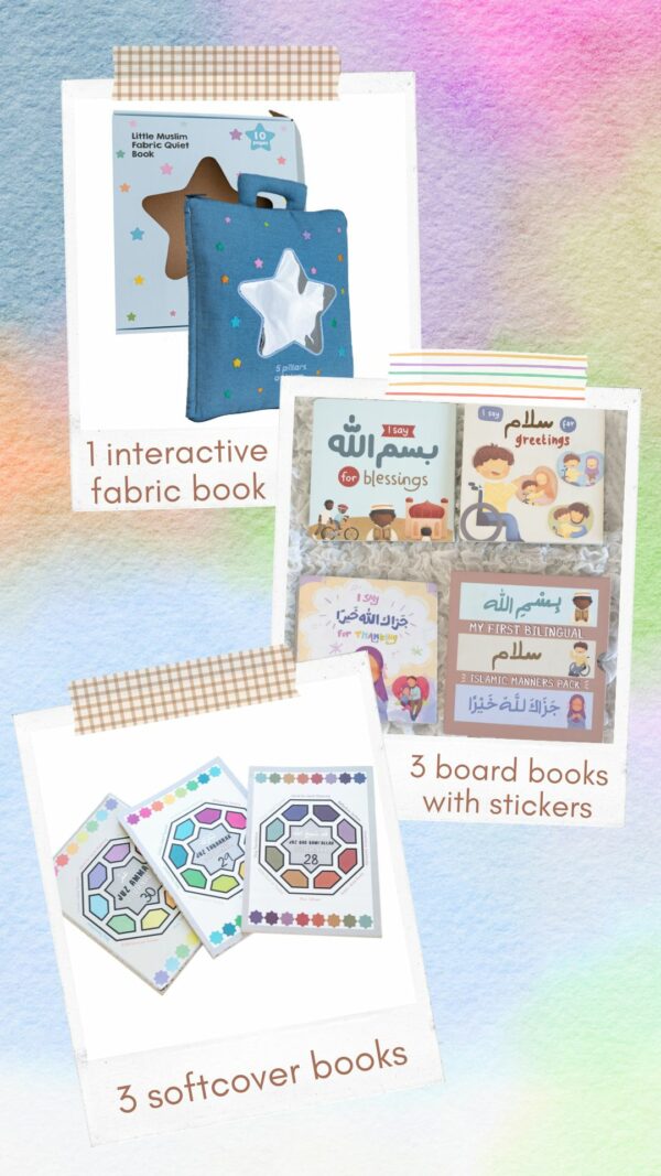 eid-gift-bundle-of-Islamic-books-for-Muslim-kids-Ramadan-basket-for-toddlers