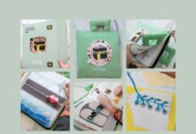 Hajj and Eid-ul-Adha – Fabric Quiet Book for Muslim Kids hajj and eid ul adha fabric book for muslim kids quiet book soft busy book green kabah islamic craft activity